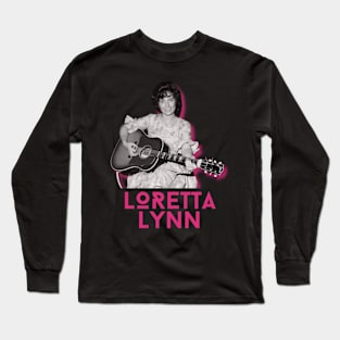 Loretta lynn\\original retro fan art Long Sleeve T-Shirt